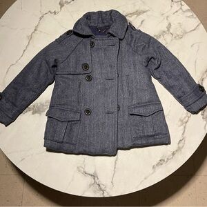 Chic Gray Kids Pea Coat